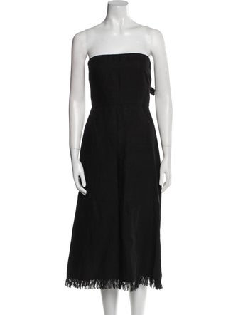 Theory Linen Midi Length Dress