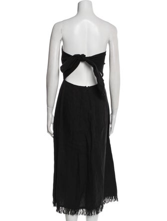 Theory Linen Midi Length Dress