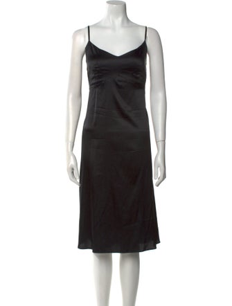 Theory V-Neck Midi Length Dress