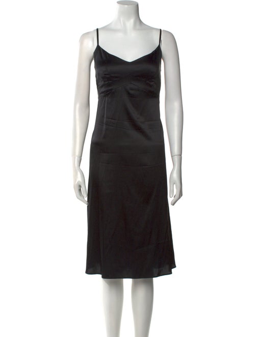 Theory V-Neck Midi Length Dress