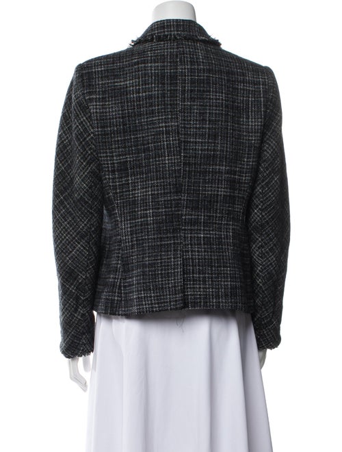 Theory Wool Plaid Print Blazer