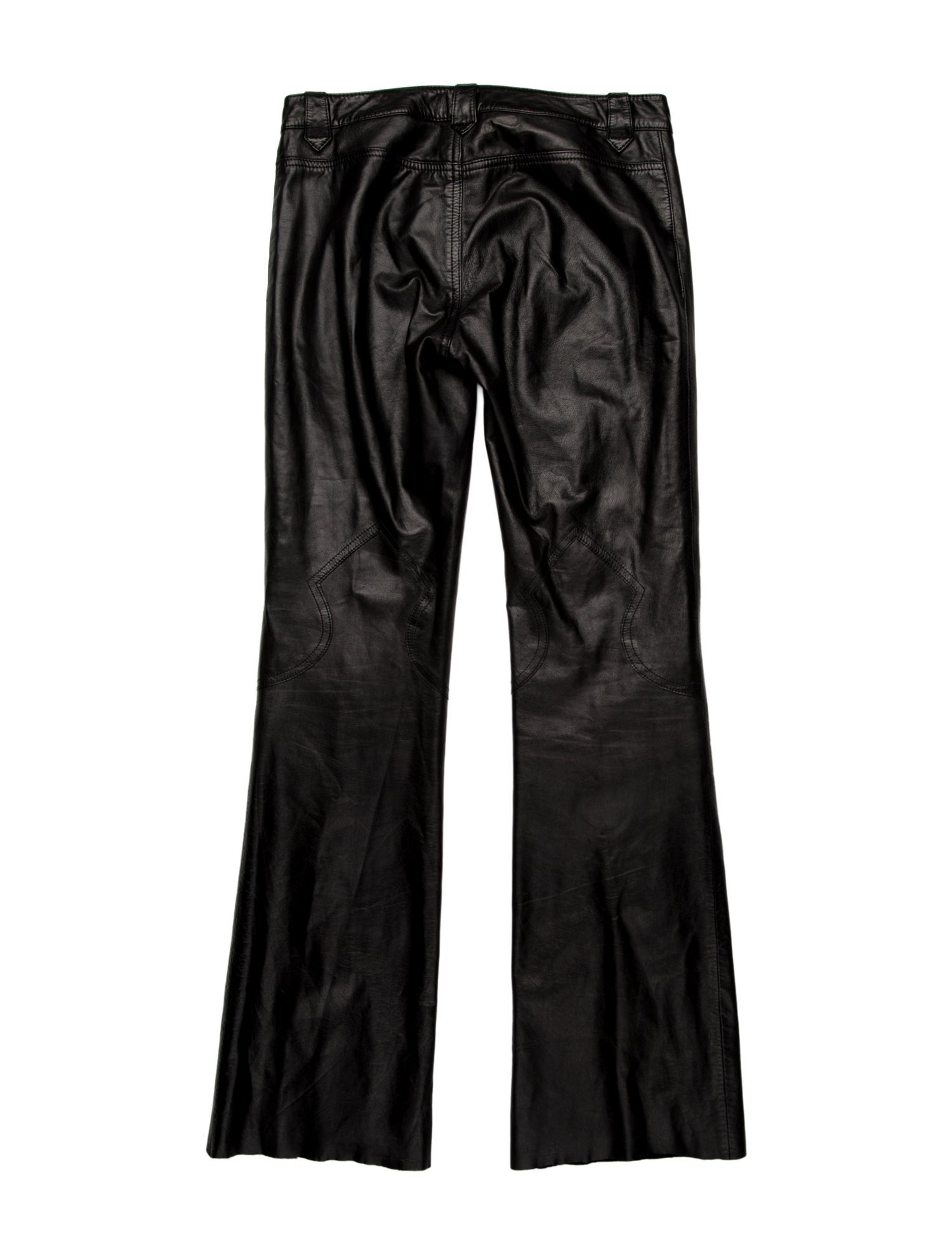 Theory Leather Wide Leg Pants