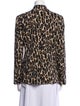Theory Virgin Wool Animal Print Blazer