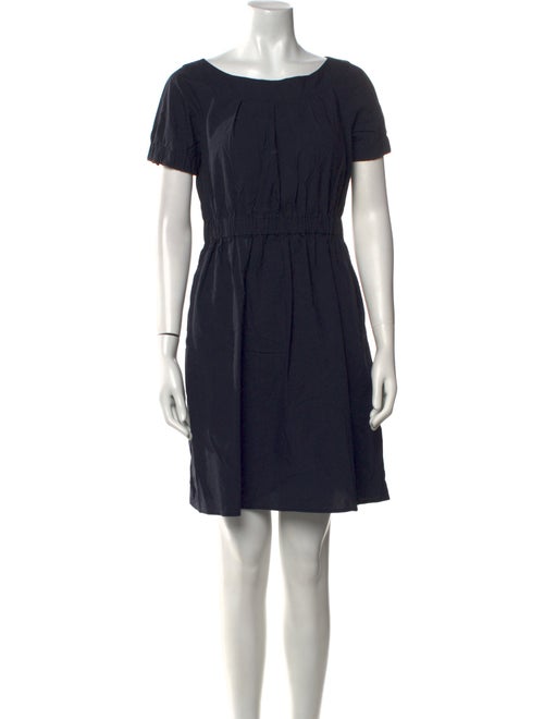 Theory Bateau Neckline Mini Dress