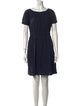 Theory Bateau Neckline Mini Dress