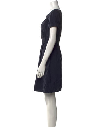 Theory Bateau Neckline Mini Dress