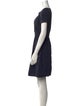 Theory Bateau Neckline Mini Dress