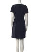 Theory Bateau Neckline Mini Dress