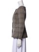 Theory Virgin Wool Plaid Print Jacket