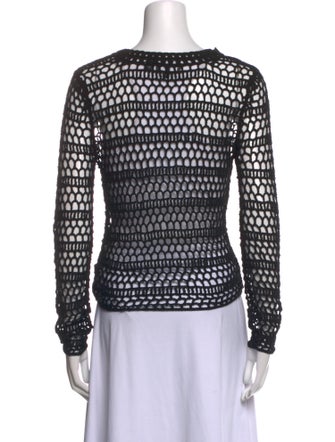 Theory Striped Scoop Neck Sweater