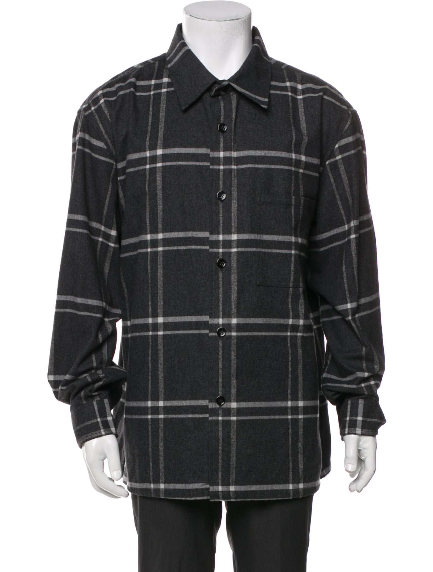 Theory Plaid Print Peacoat