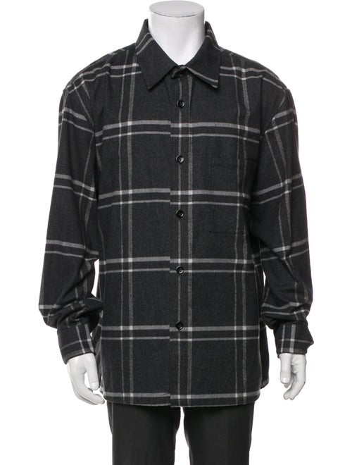 Theory Plaid Print Peacoat