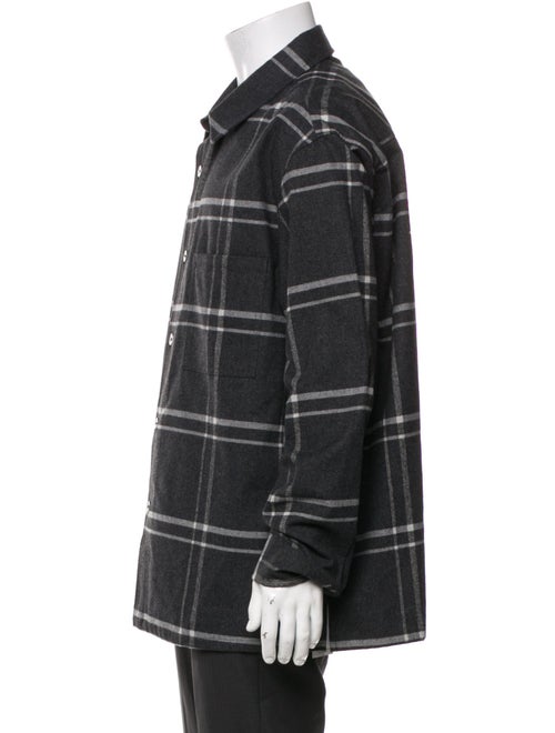 Theory Plaid Print Peacoat