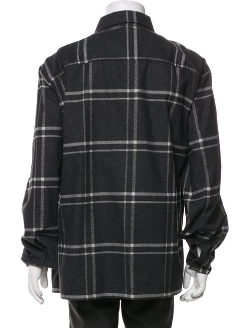 Theory Plaid Print Peacoat