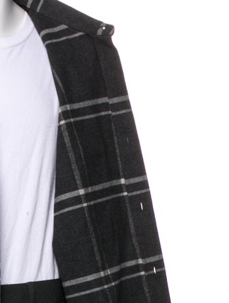 Theory Plaid Print Peacoat