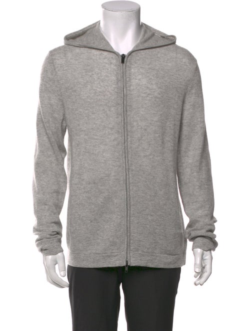 Theory Cashmere Mock Neck Cardigan