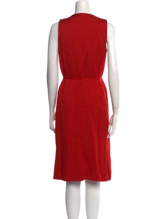 Theory V-Neck Midi Length Dress