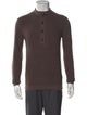 Theory Merino Wool Mock Neck Polo Sweater