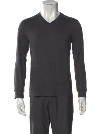 Theory V-Neck Long Sleeve Pullover