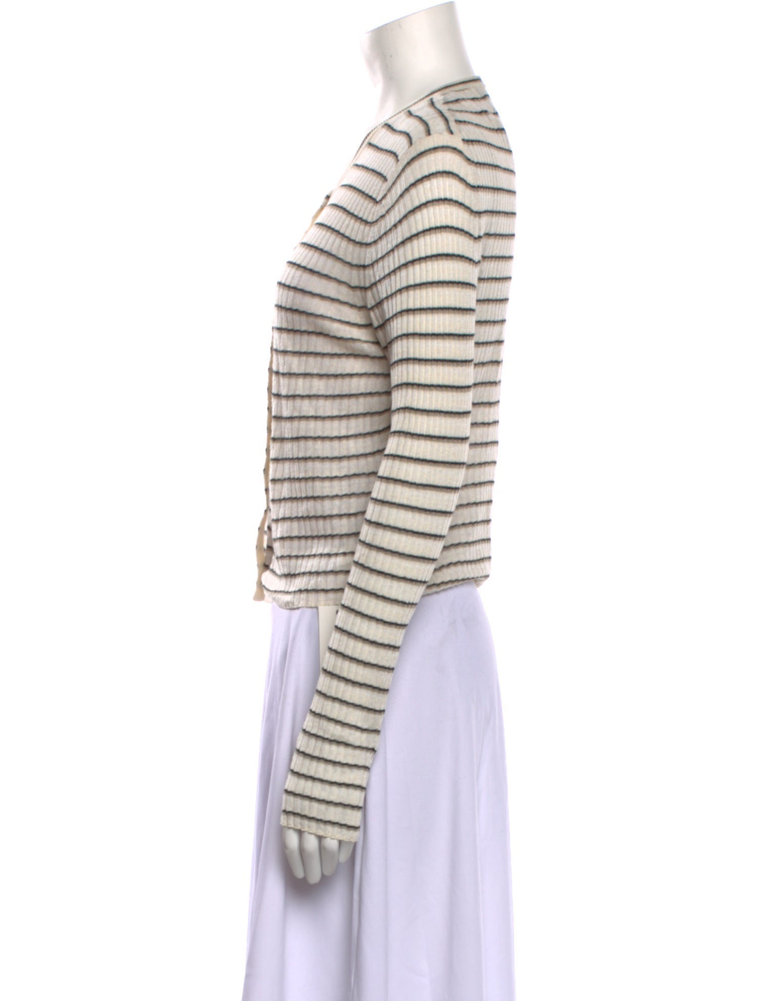 Theory Linen Striped Sweater