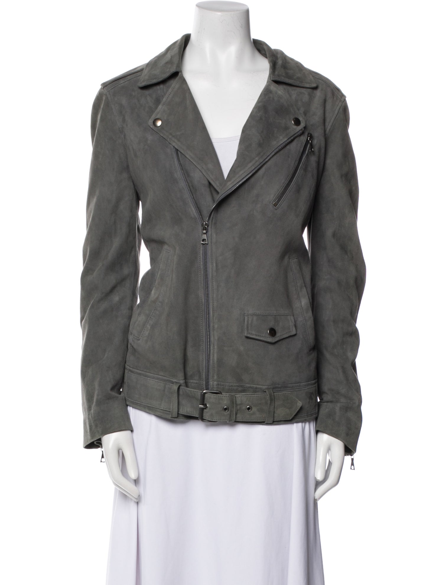 Theory Suede Biker Jacket