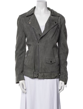Theory Suede Biker Jacket