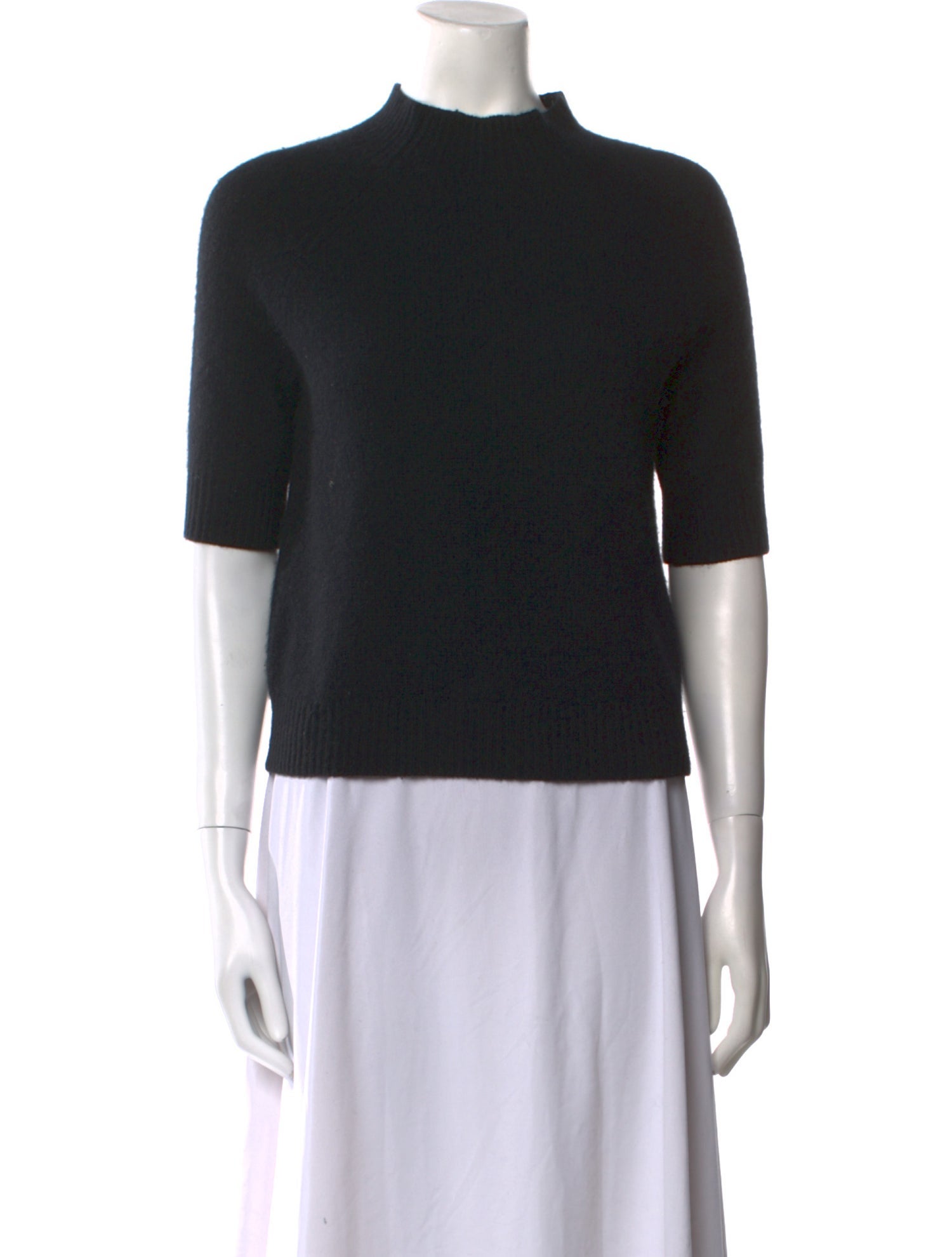 Theory Cashmere Mock Neck Sweater