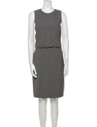 Theory Virgin Wool Knee-Length Dress