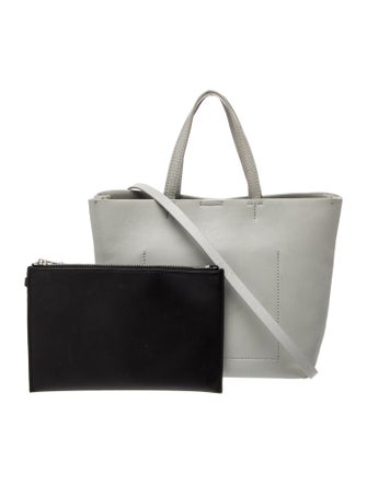 Theory Leather Top Handle Bag