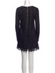 Theory Lace Pattern Mini Dress
