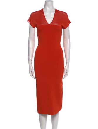 Theory V-Neck Midi Length Dress