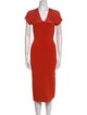 Theory V-Neck Midi Length Dress