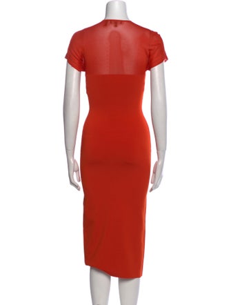 Theory V-Neck Midi Length Dress