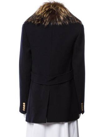 Theory Virgin Wool Fur Jacket
