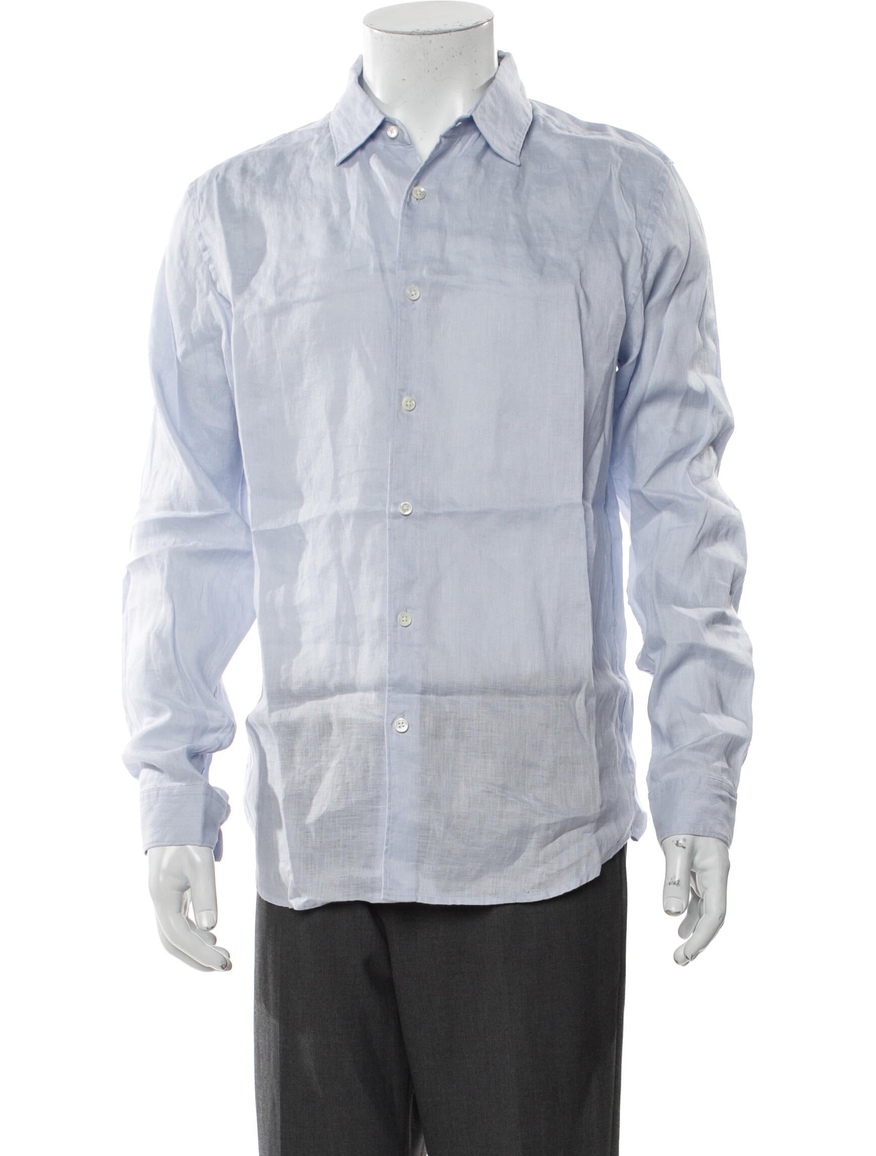 Theory Linen Long Sleeve Dress Shirt