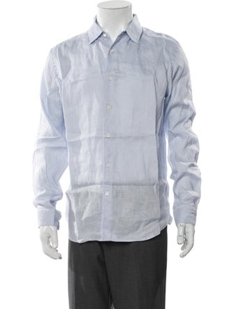 Theory Linen Long Sleeve Dress Shirt