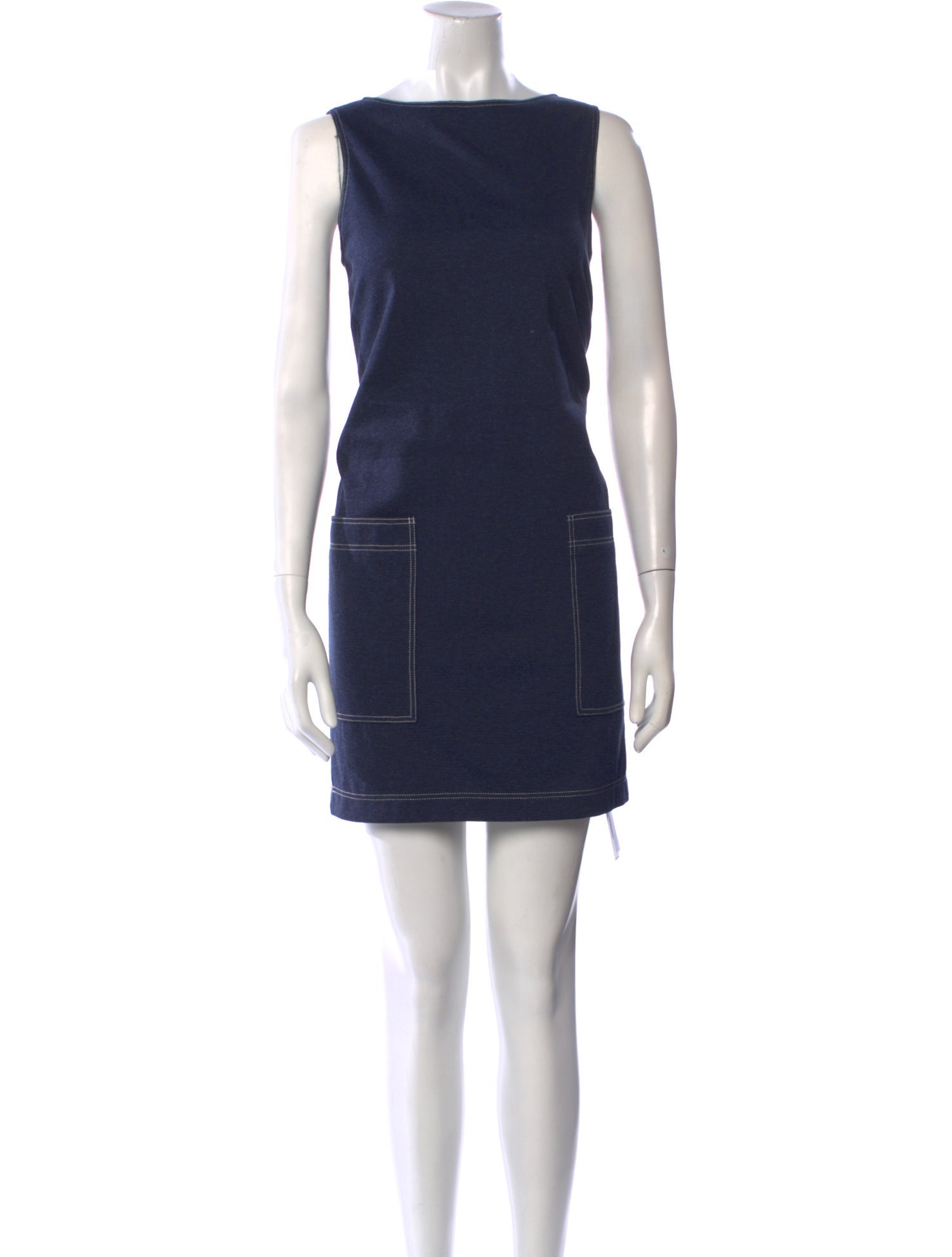 Theory Bateau Neckline Mini Dress w/ Tags
