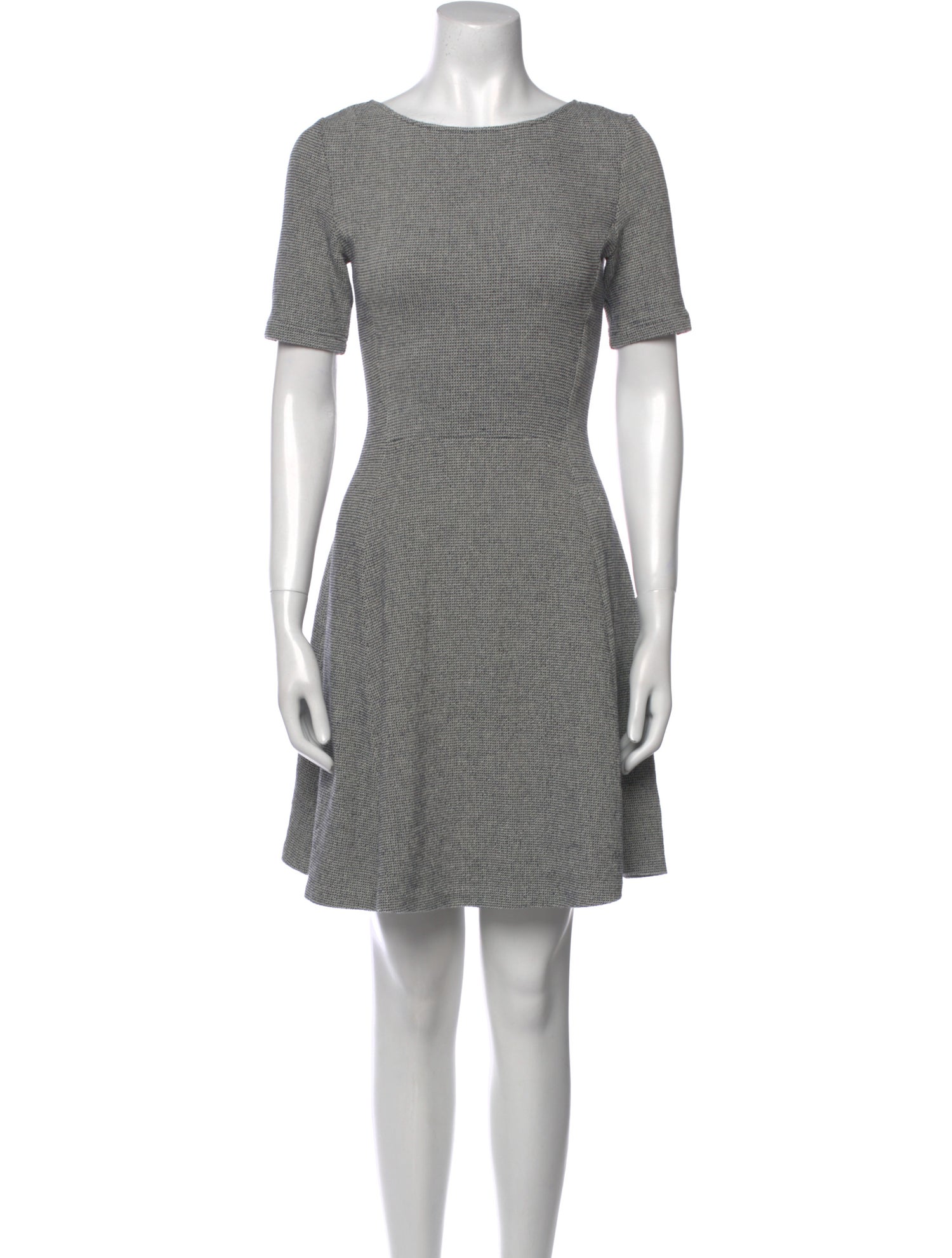 Theory Plaid Print Mini Dress