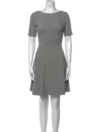 Theory Plaid Print Mini Dress