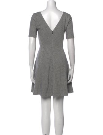 Theory Plaid Print Mini Dress