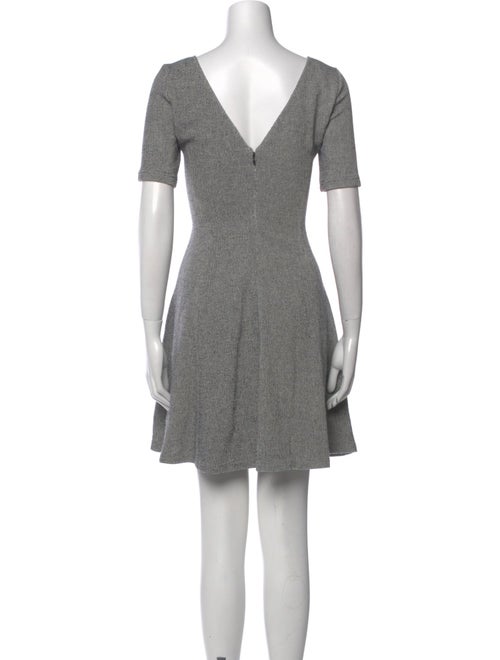 Theory Plaid Print Mini Dress