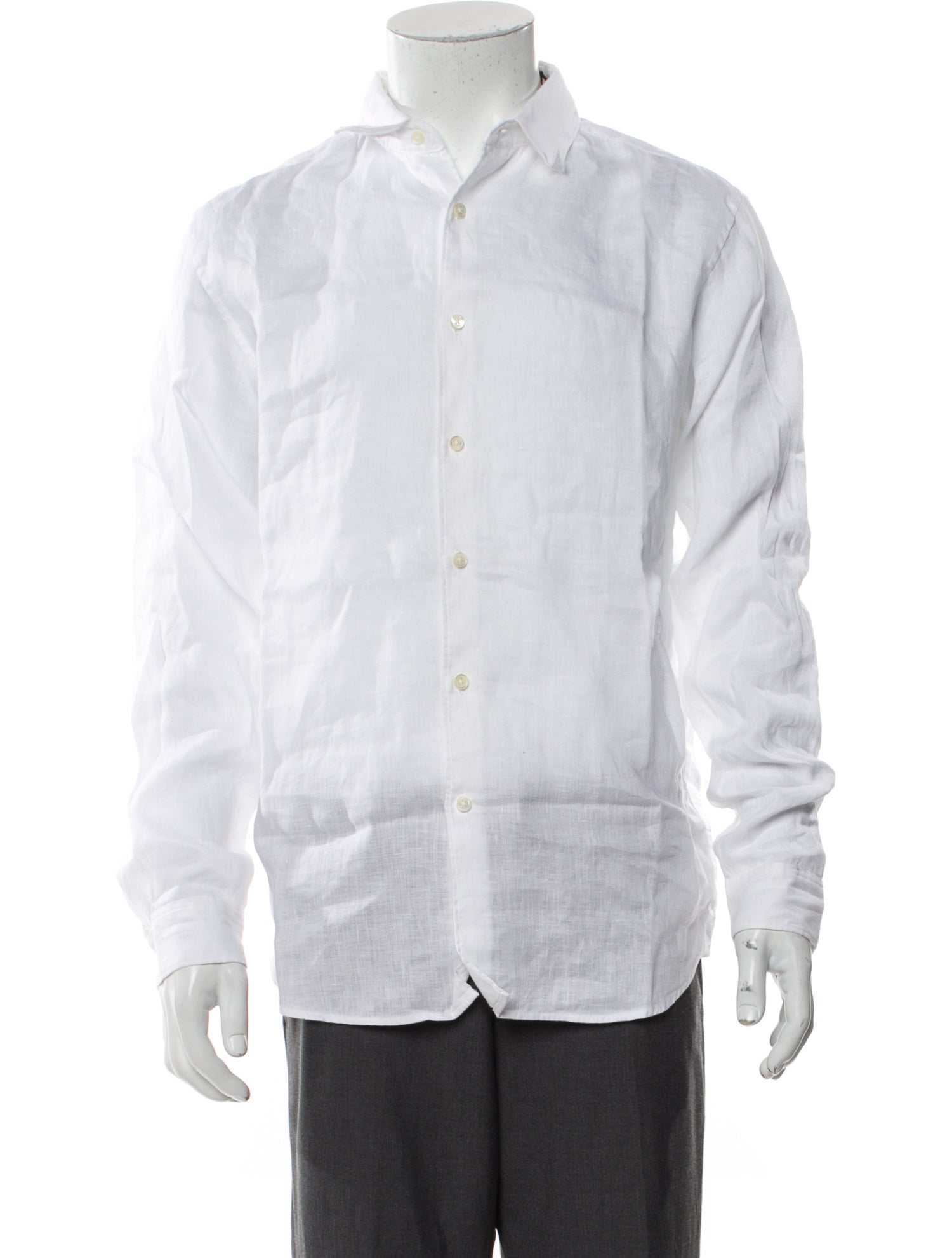Theory Linen Long Sleeve Dress Shirt