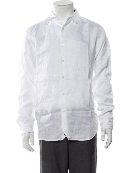 Theory Linen Long Sleeve Dress Shirt