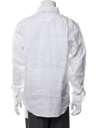 Theory Linen Long Sleeve Dress Shirt