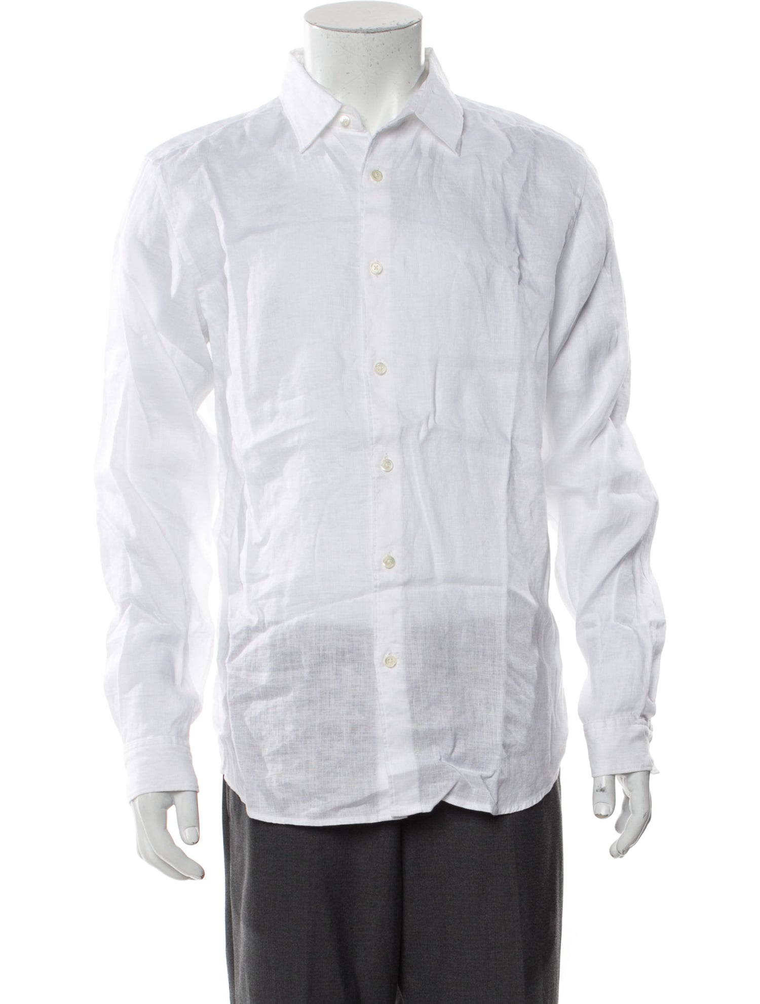 Theory Linen Long Sleeve Dress Shirt
