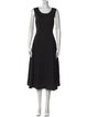 Theory Scoop Neck Midi Length Dress