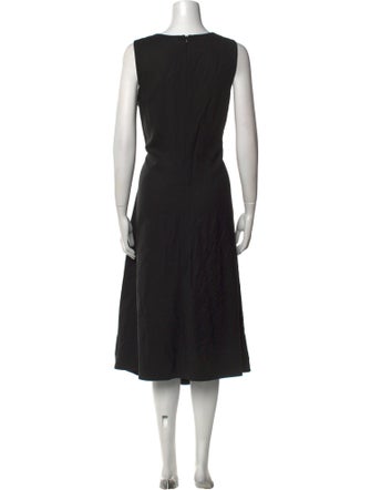 Theory Scoop Neck Midi Length Dress