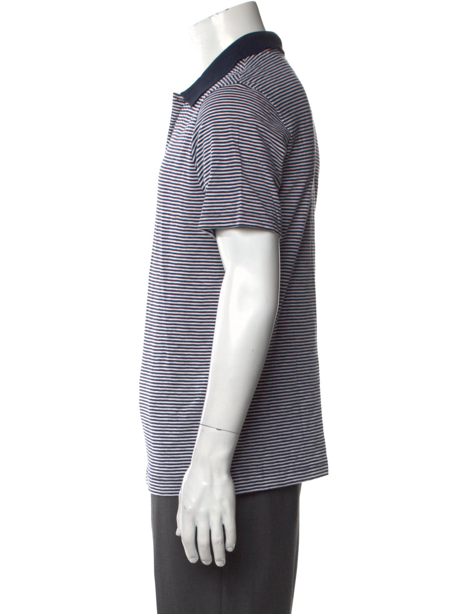 Theory Striped Collar Polo Shirt w/ Tags