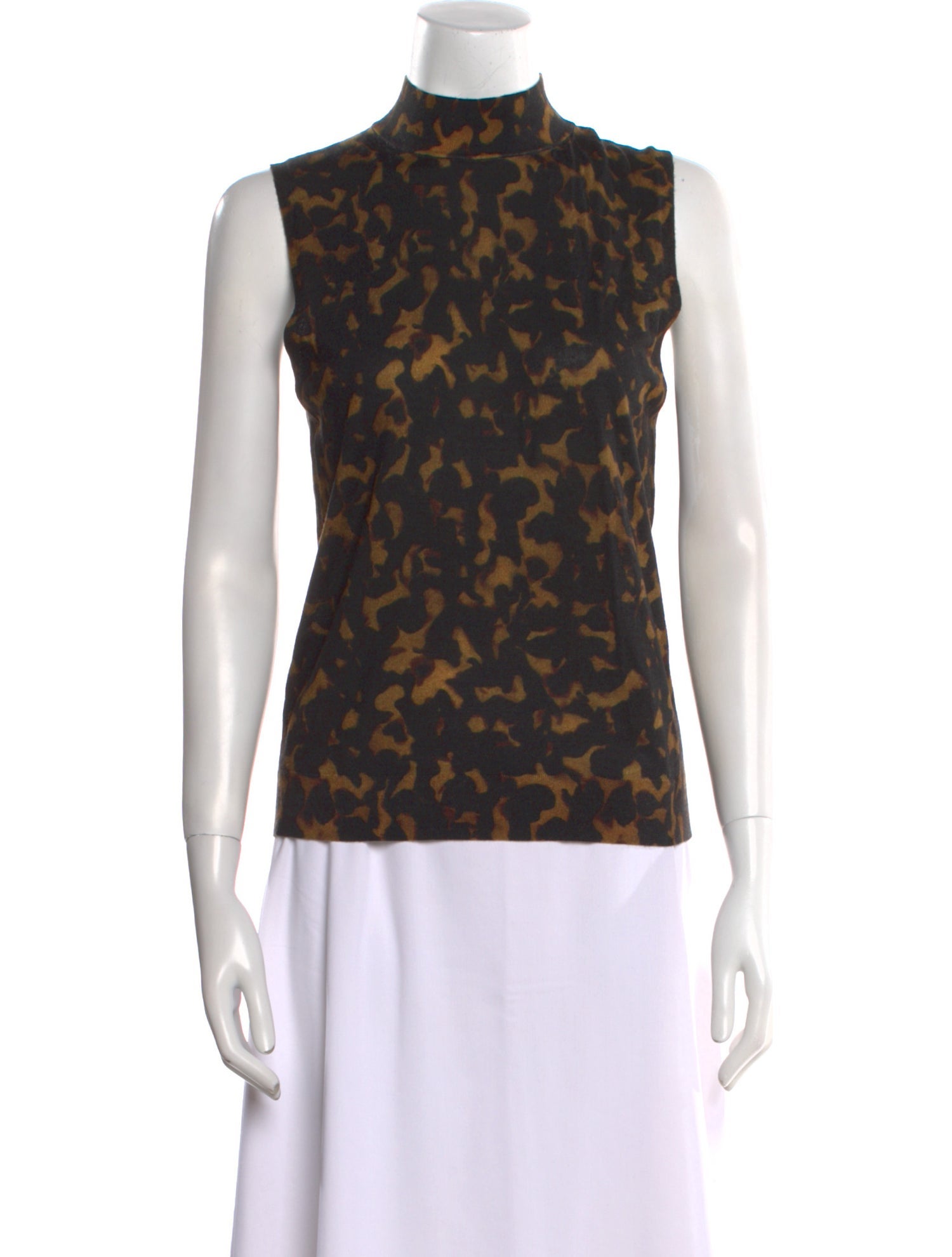 Theory Merino Wool Animal Print Top w/ Tags
