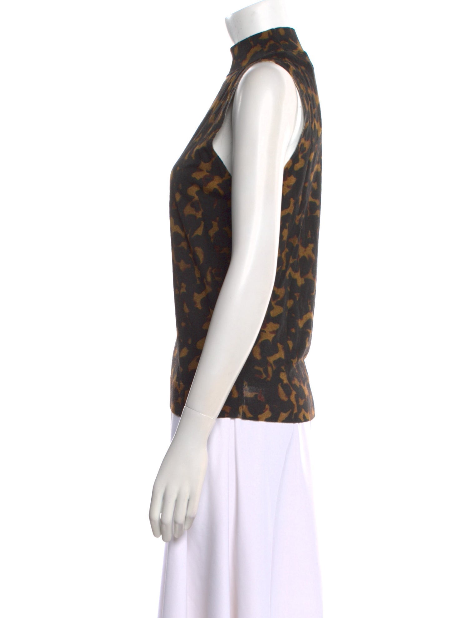 Theory Merino Wool Animal Print Top w/ Tags